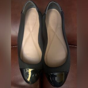 Alfani Black Flats with Glossy Toe